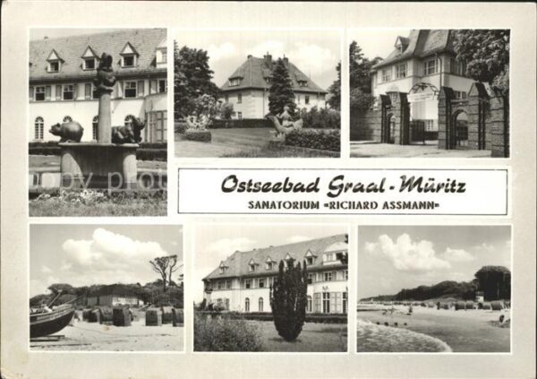Graal-Mueritz Ostseebad Sanatorium Richard Assmann Strand Brunn