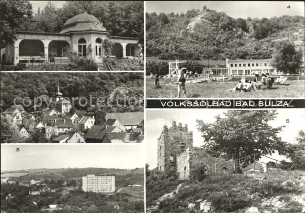 Bad Sulza Trinkhalle Herlitzberg Betthaus Wismut