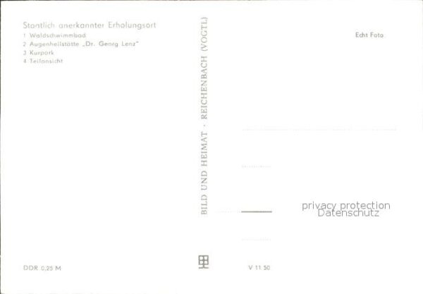 Masserberg Waldschwimmbad Augenheilstätte Dr Lenz – Bild 2