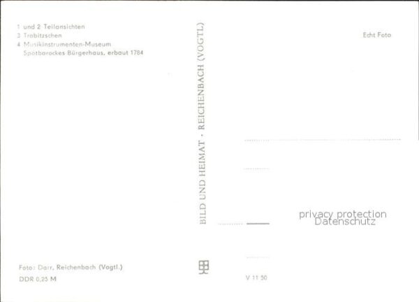 Markneukirchen Teilansichten Kirche Trobitzschen Musik – Bild 2