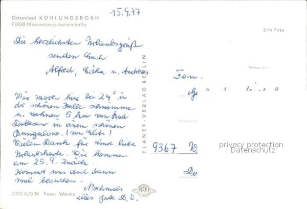Kuehlungsborn Ostseebad FDGB Meerwasserschwimmhalle – Bild 2