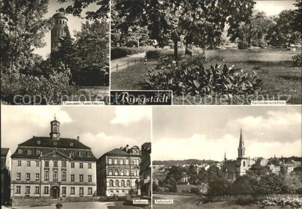 Burgstaedt Sachsen Taurastein Aussichtsturm Karl Liebknech