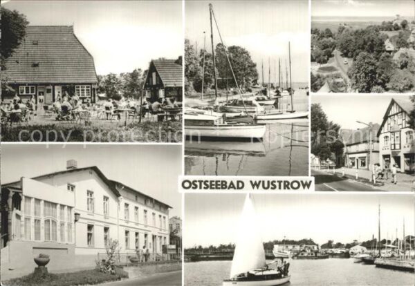 Wustrow Ostseebad Teilansichten Gaststätte Hafen Segelboo