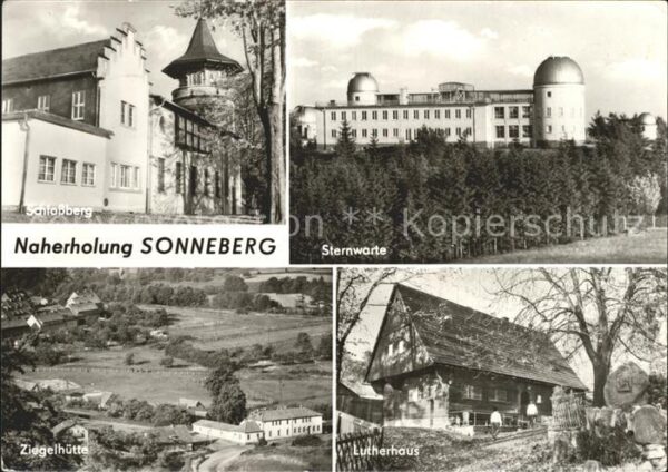 Sonneberg Thueringen Schlossberg Sternwarte Lutherhaus Ziege