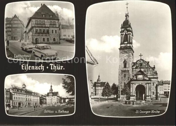 Eisenach Thueringen Lutherhaus St Georgen Kirche Schloss Ra
