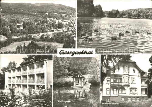 Georgenthal Teilansicht Hammerteich Ferienheim LBK