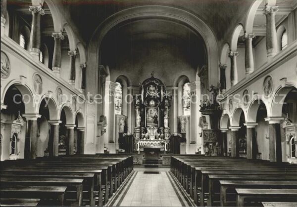 Heiligenstadt Eichsfeld Inneres der Pfarr und Klosterkirche St