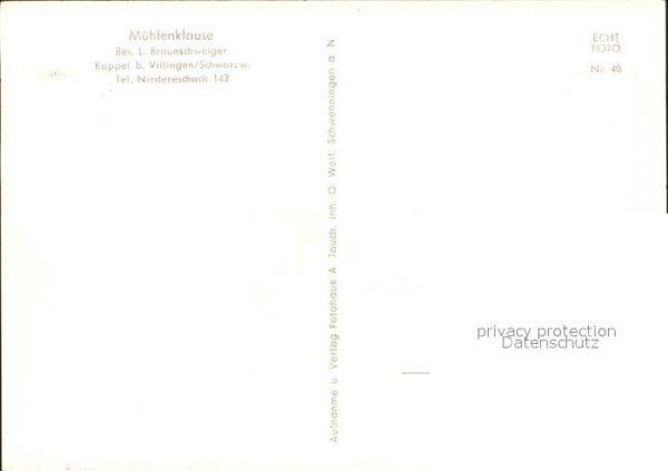 Niedereschach Mühlenklause Gaststätte – Bild 2