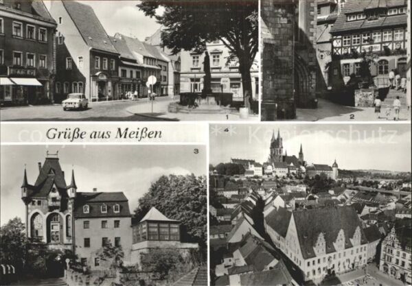 Meissen Elbe Sachsen Rathenauplatz Gaststätte Burg Frauenkir
