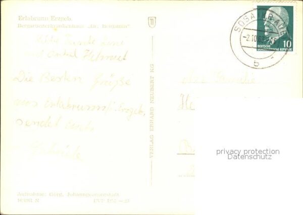 Erlabrunn Erzgebirge Bergarbeiterkrankenhaus Dr Benjamin – Bild 2