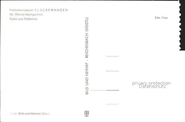 Klockenhagen Freilichtmuseum Katen aus Stäbelow – Bild 2
