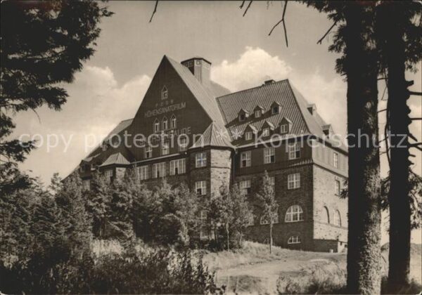 Oberwiesenthal Erzgebirge FDGB Höhensanatorium Sachsenbaude