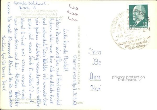 Oberwiesenthal Erzgebirge FDGB Höhensanatorium Sachsenbaude – Bild 2
