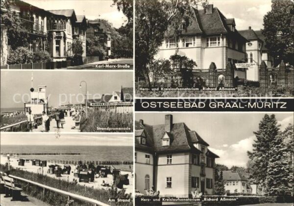 Graal-Mueritz Ostseebad Karl Marx Strasse Strand Promenade Sana
