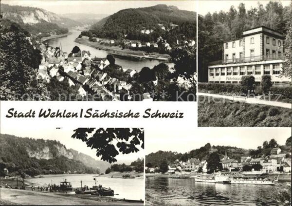 Wehlen Sachsen Panorama Elbtal Elbsandsteingebirge Fäh
