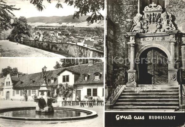 Rudolstadt Heidecksburg Brunnen Burghof Portal Sta