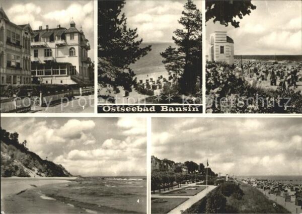 Bansin Ostseebad Promenade Strand Musikpavillon Am Lange