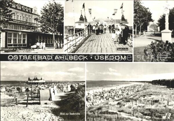 Ahlbeck Ostseebad Ostseehotel Dünenstrasse Seebrücke Konz