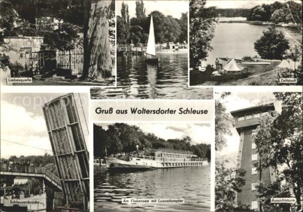 Woltersdorf Erkner Schleuse Liebesquelle Zeltstadt Aussich