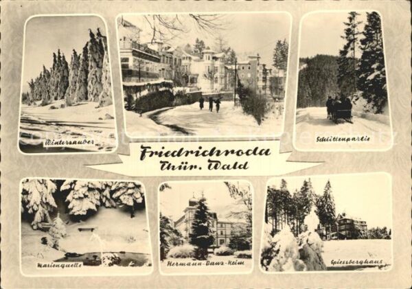 Friedrichroda Winterzauber Schlittenpartie Spiessberg