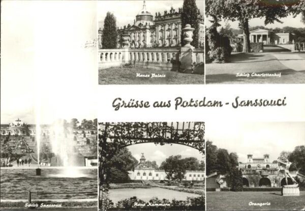 Potsdam Schloss Sanssouci Fontäne Neues Palais