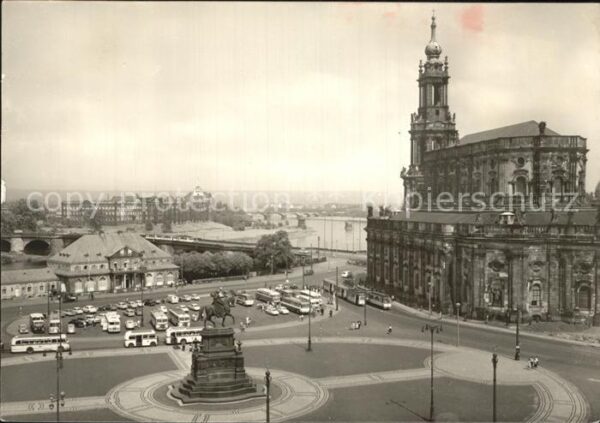 Dresden Theaterplatz Katholische Hofkirche HOG