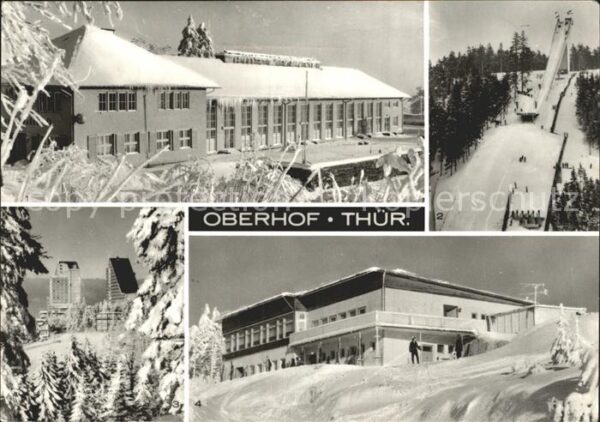 Oberhof Thueringen Haus der Freundschaft Sprungschanze am