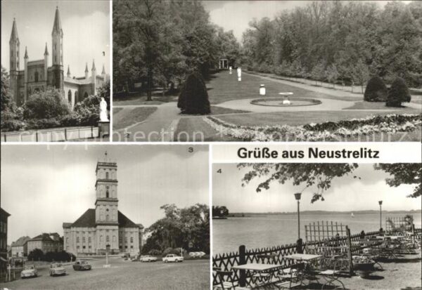 Neustrelitz Schlosskirche Stadtpark Markt Stadtkirc