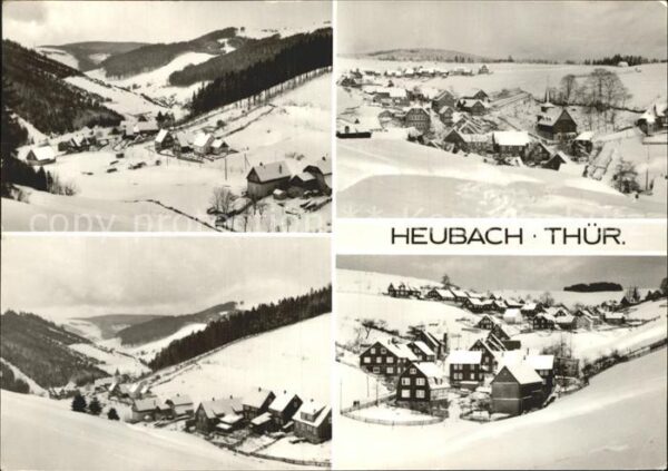 Heubach Thueringen Winterpanorama