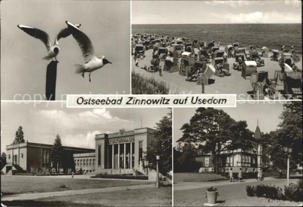 Zinnowitz Ostseebad Möwen Strand Kulturhaus Feriendienst IG