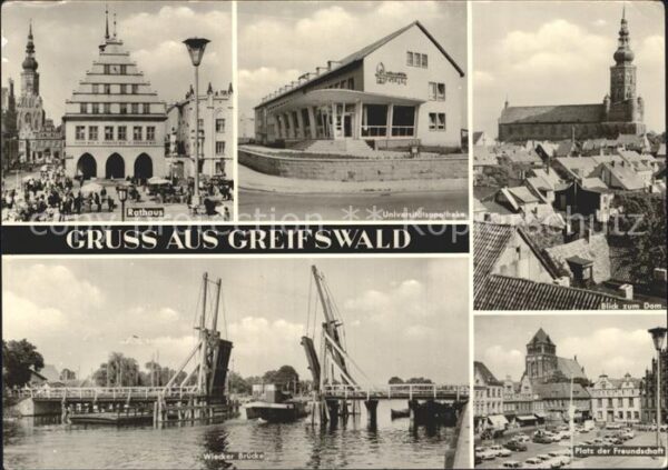 Greifswald Mecklenburg Vorpommern Rathaus Universitätsapotheke Dom Platz