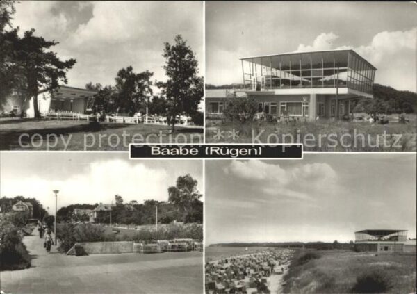 Baabe Ostseebad Ruegen Konzertpavillon Gaststätte Promenade St