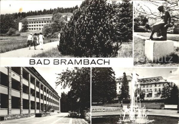 Bad Brambach Julius Fucik Haus Skulptur Nixe Kurpark