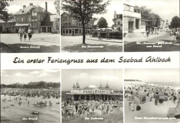 Ahlbeck Ostseebad Dünenstrasse Seestrasse Strand Seebrück