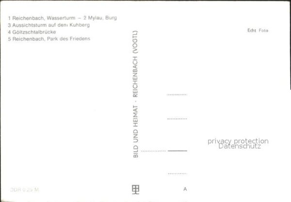 Reichenbach Vogtland Wasserturm Park des Friedens Mylau Burg – Bild 2