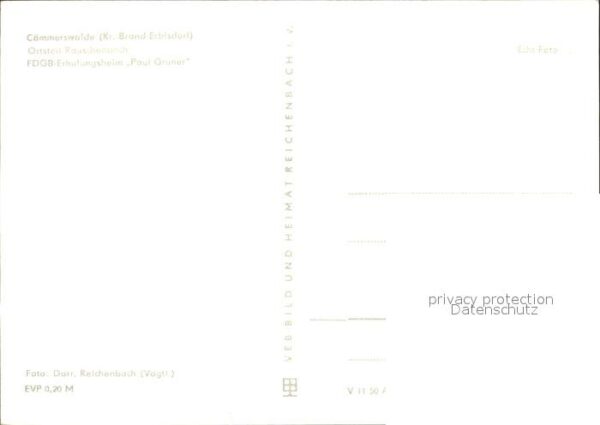 Rauschenbach Neuhausen FDGB Erholungsheim Paul Gruner – Bild 2