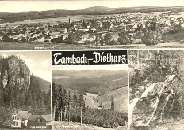 Dietharz Tambach Gesamtansicht Falkenstein Mittelwasser