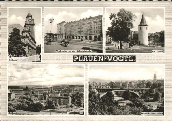 Plauen Vogtland Rathaus Neubauten Bahnhofstrasse Am Tun