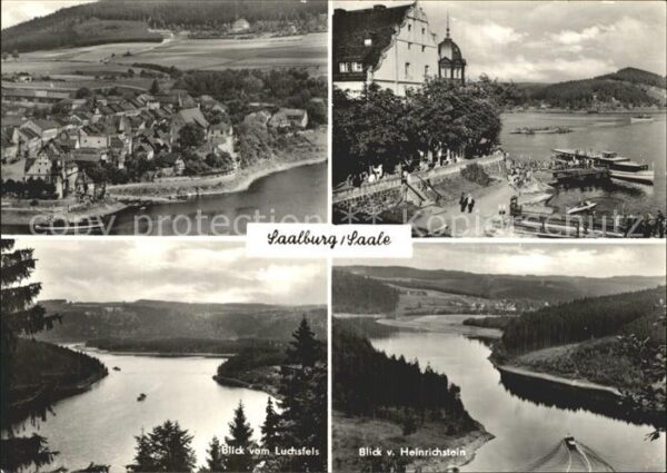 Saalburg Saale Panorama Blick vom Luchsfels Heinrichst