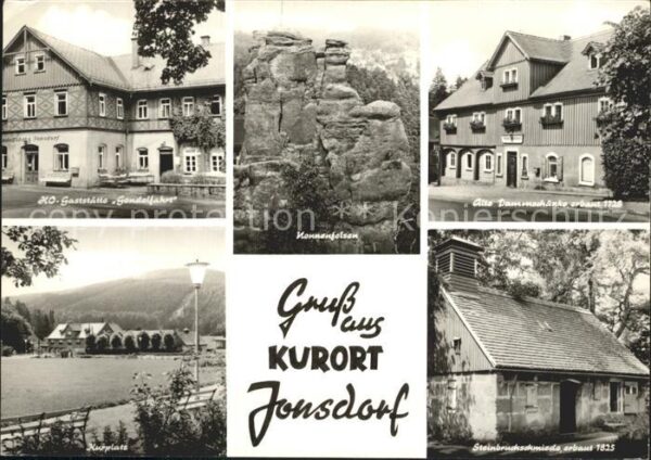 Jonsdorf HO Gaststätte Gondelteich Nonnenfelsen