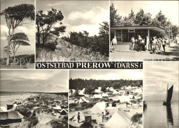Prerow Ostseebad Strand Campingplatz Segelboot Küste Kio