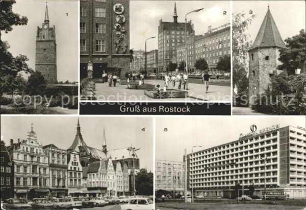 Rostock Kröpeliner Tor Lange Strasse Stadtmauer
