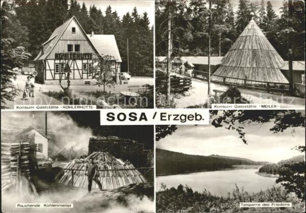 Sosa Erzgebirge Konsum Gaststätte Köhlerhütte Meiler Ko