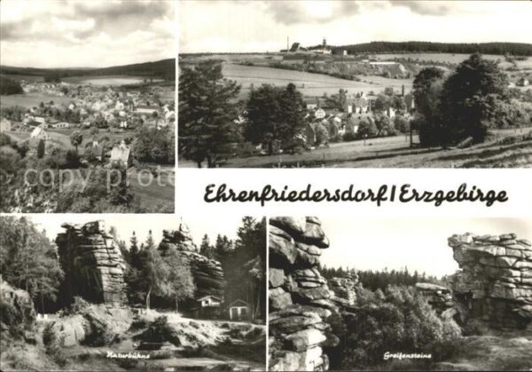 Ehrenfriedersdorf Erzgebirge Panorama Naturbühne Greifensteine