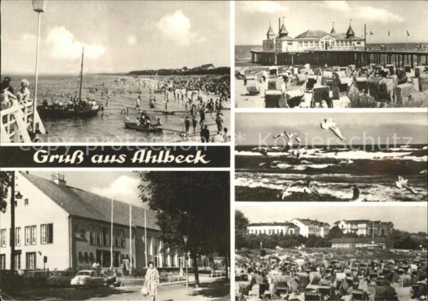 Ahlbeck Ostseebad Strand Seebrücke Möwen Hotel Restaurant