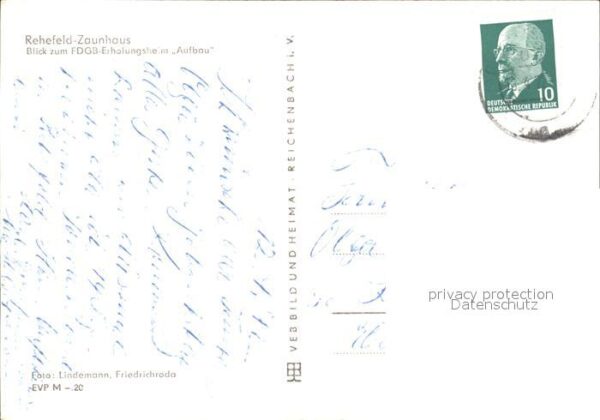 Rehefeld-Zaunhaus FDGB Erholungsheim Aufbau – Bild 2