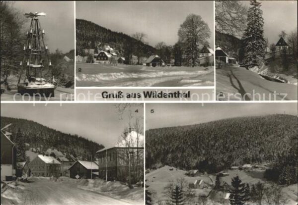 Wildenthal Eibenstock Pyramide Ortsansicht Grosse Bockau Auer