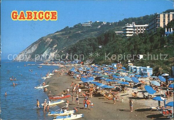 Gabicce Mare Spiaggia Strand Hotels Küste