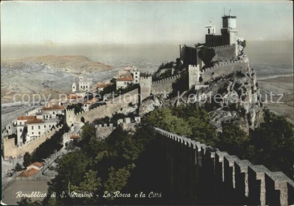 San Marino San Marino La Rocca e la Citta Monte Titano