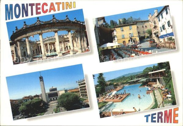 Montecatini Terme Strassencafe Restaurant Swimming Pool T